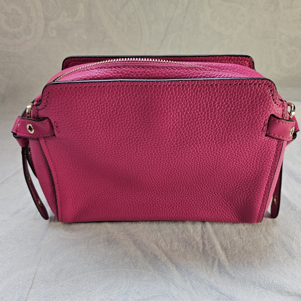 Michael Michael Kors Bristol Studded Leather Messenger bag Ultra Pink Crossbody - Picture 4 of 8